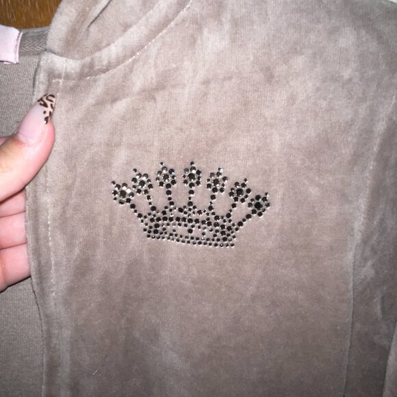 Juicy Couture Zip-up Sweater- Beige SMALL - Picture 5 of 7